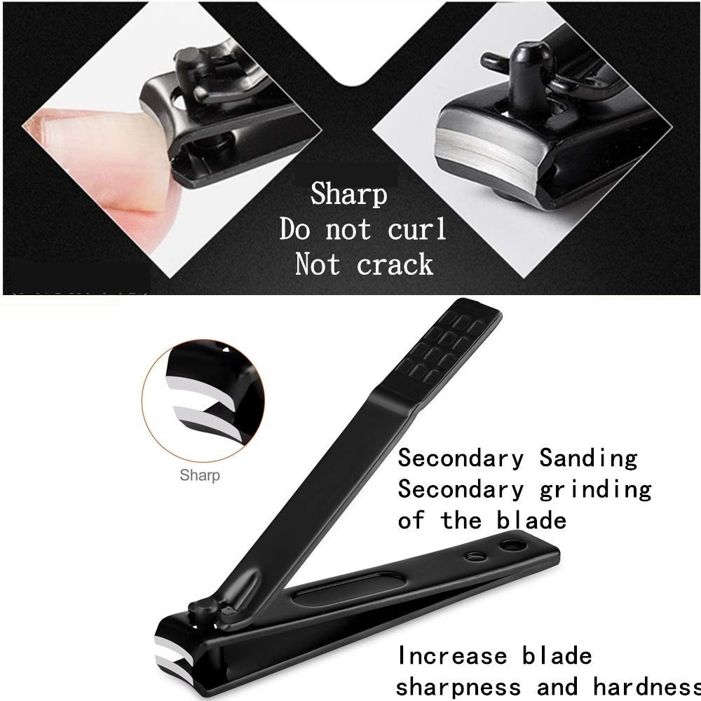 Stainless Steel Manicure Set Finger Nail Clippers Scissors Grooming Kit-7 Pcs