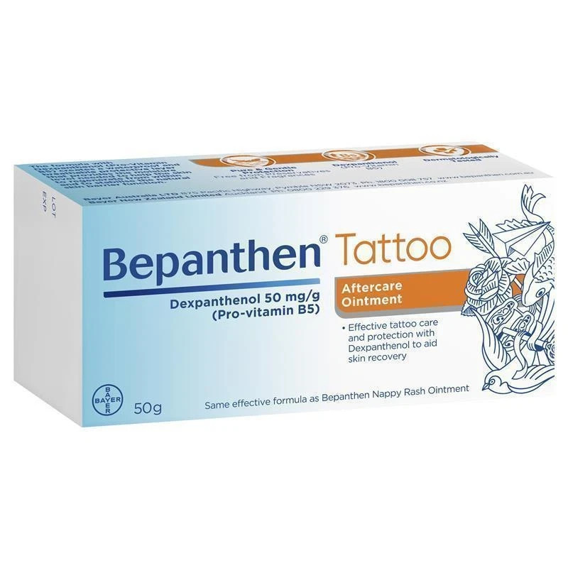 Bepanthen Tattoo Aftercare and Protection Ointment 50g – Exp. 06/2027