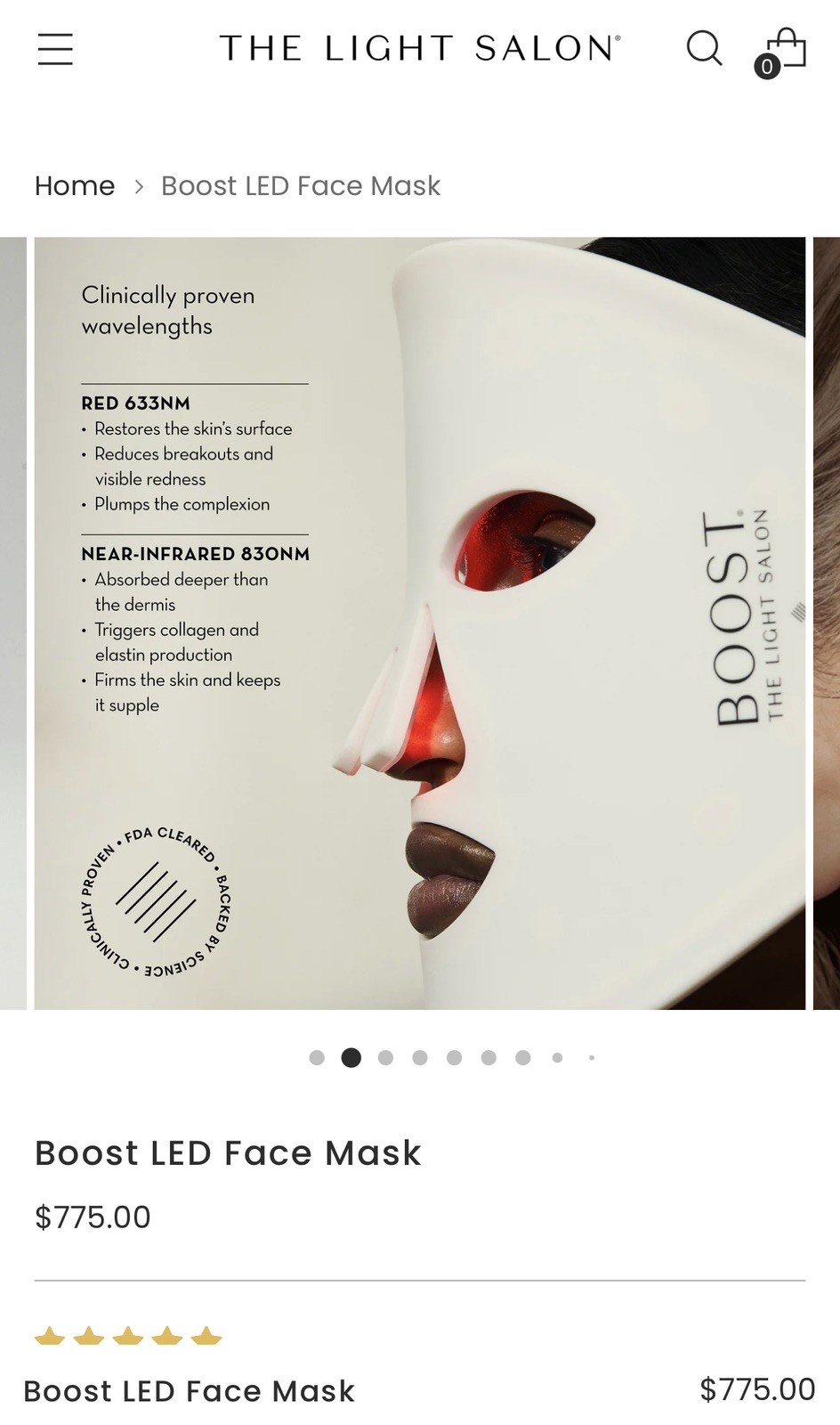 The Light Salon Boost LED Face Mask