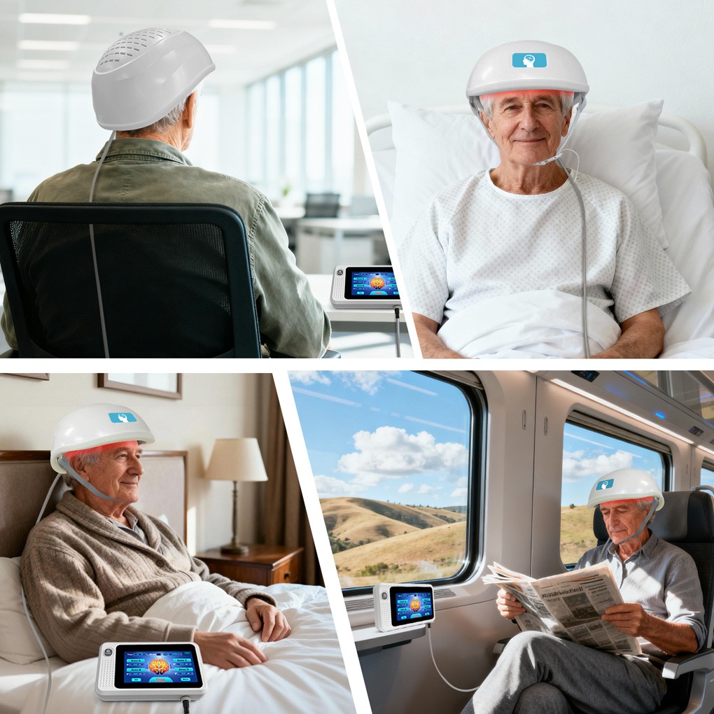 810nm Near Infrared Helmet Boost Brain Power Focus Memory and Natural Recovery