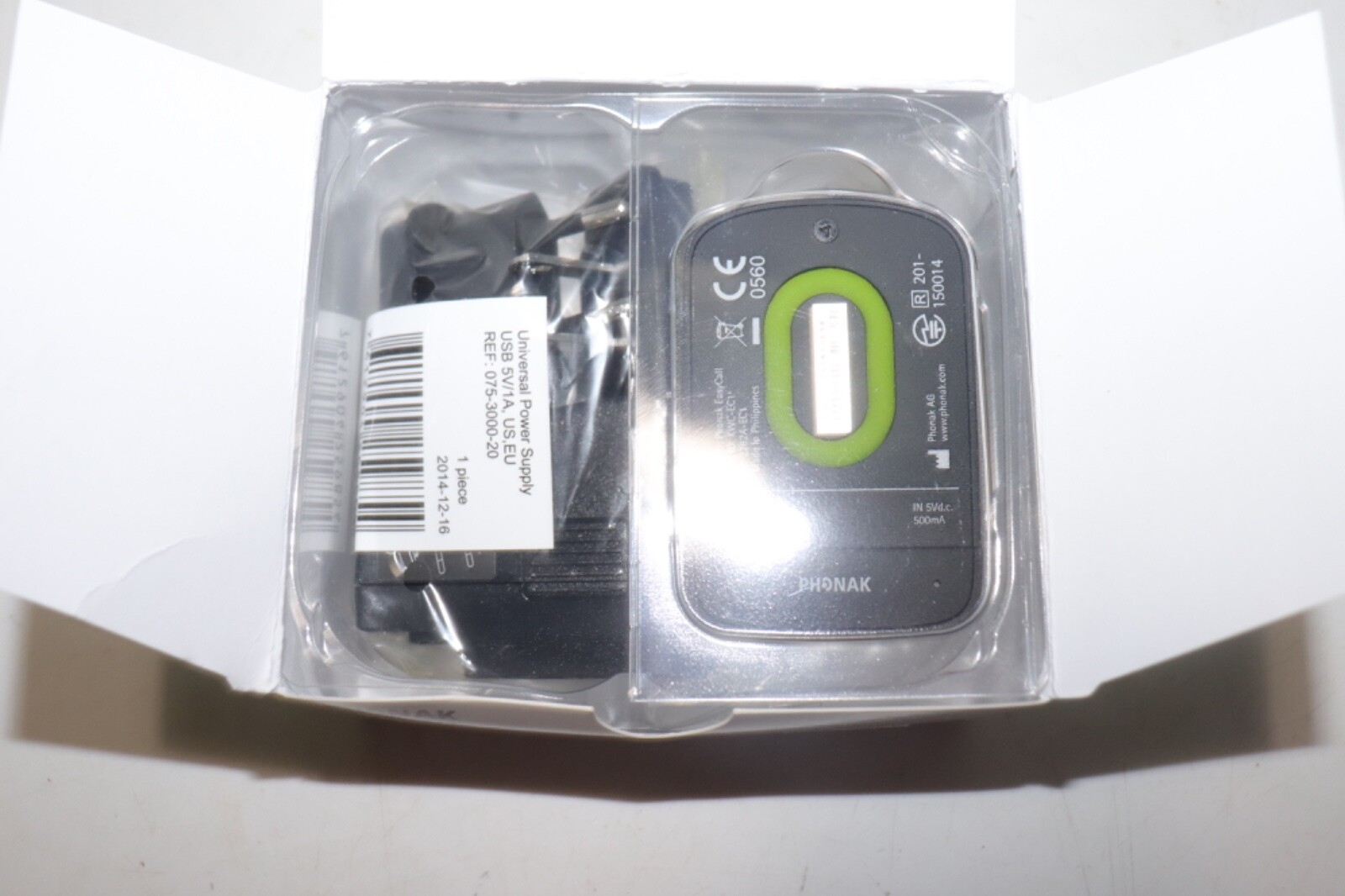 Phonak EasyCall Rechargeable HEARING Aid Bluetooth Transmitter Call Button