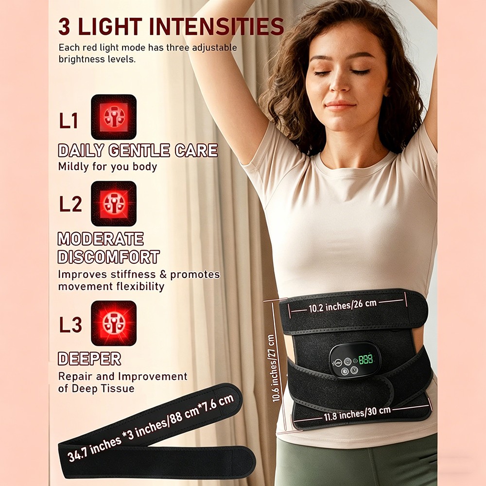LED Red Light Therapy Pad Infrared Mat Device Back Full Body Muscle Pain Relief