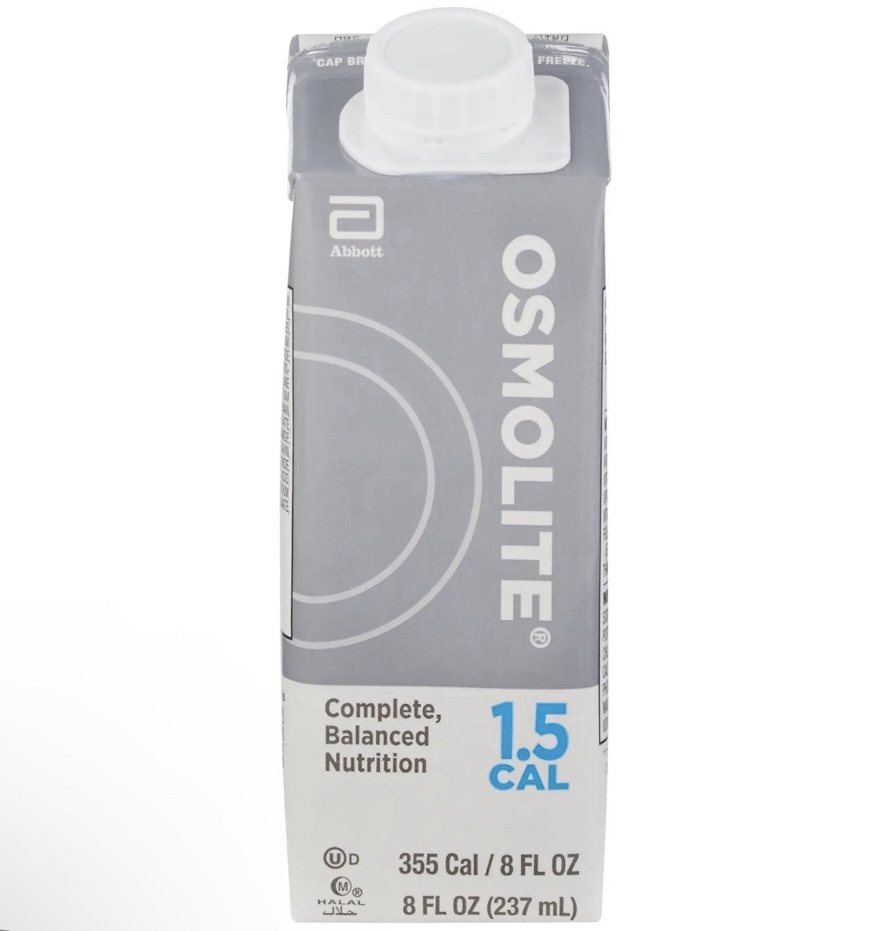 Abbott Osmolite 1.5 Cal Nutritional Drink Unflavored Gluten-Free Halal 8 fl oz