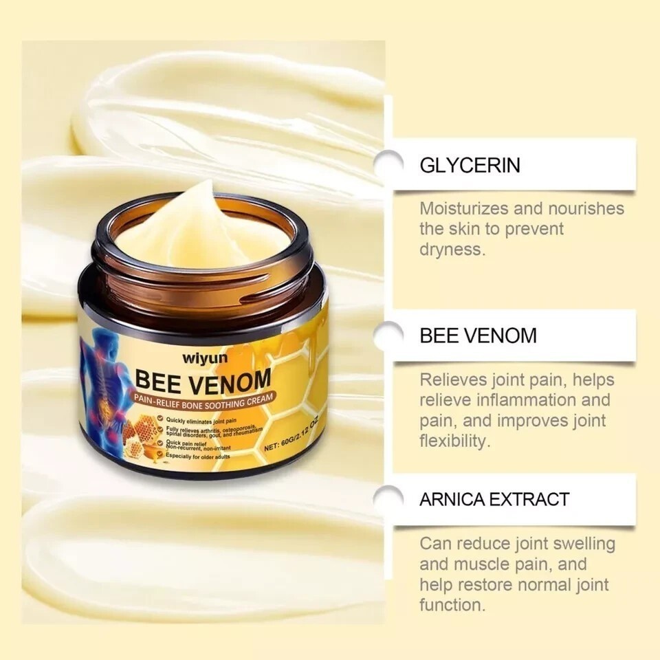 Bee Venom Joint Pain Relief Cream Joint &amp Bone Cream For Men Women Treatment~