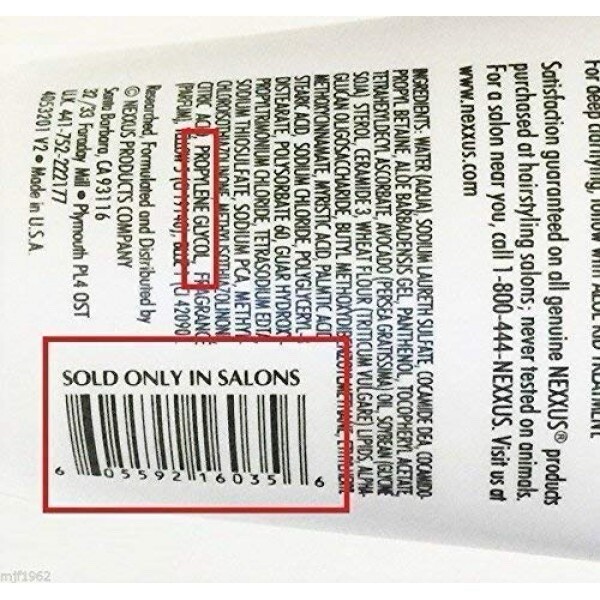 Nexxus Aloe Rid Clarifying Shampoo w/2 Zydot Ultra Clean For Hair Follicle Test