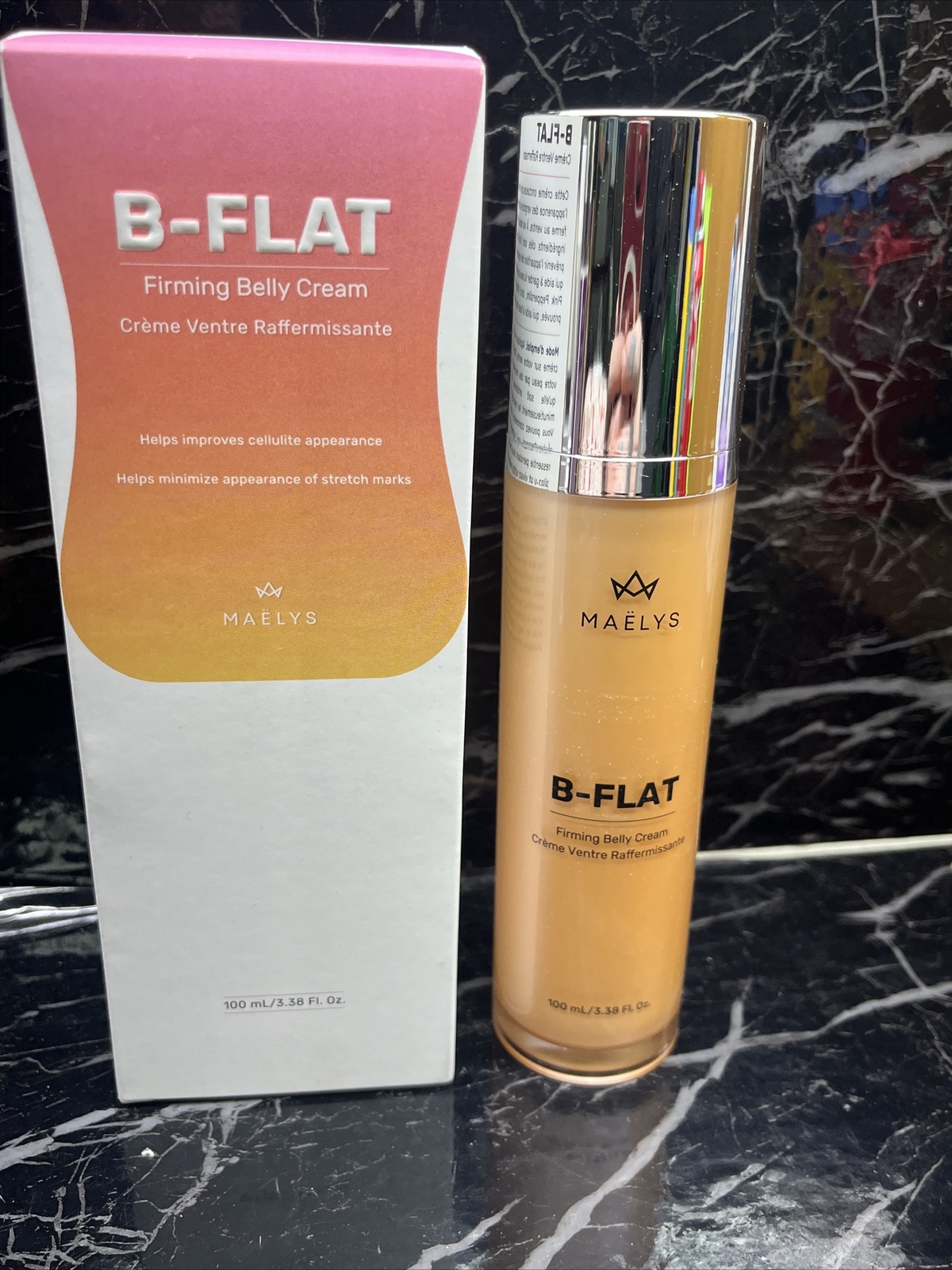 Maelys B-Flat Firming Belly Cream Cellulite Reduction 3.38oz New In Box