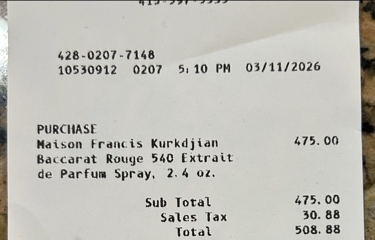 Maison Francis Kurkdjian Baccarat Rouge 540 Extrait de Parfum Spray 2.4 fl oz