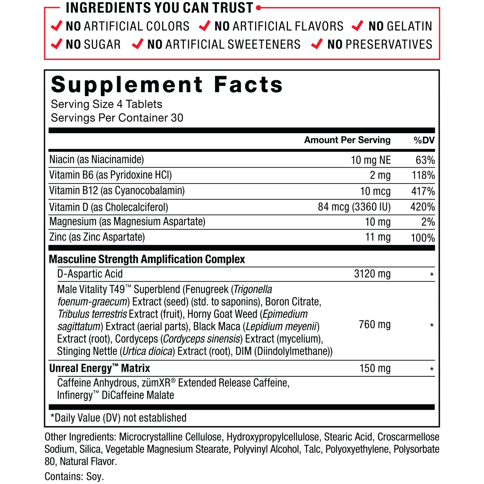 Force Factor Test X180 Boost, Testosterone Booster for Men, Testosteron Pills