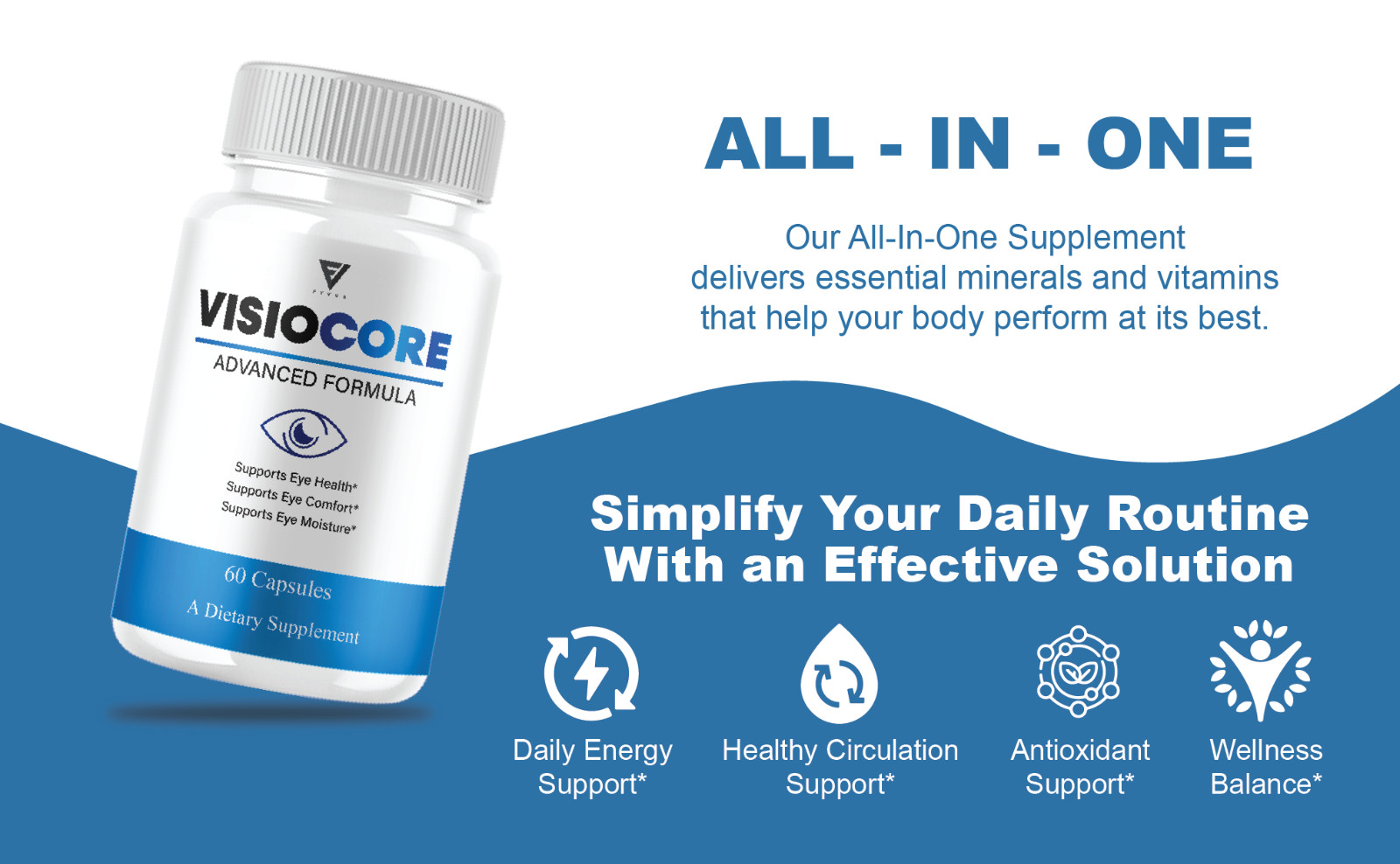 VisioCore Advanced Formula, Visio Core Eye Care Support (60 Capsules)