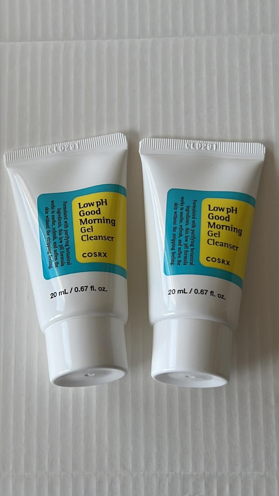 2 COSRX Low pH Good Morning Gel CLEANSER 0.67 oz 20 mL each tot. 40 ml S97