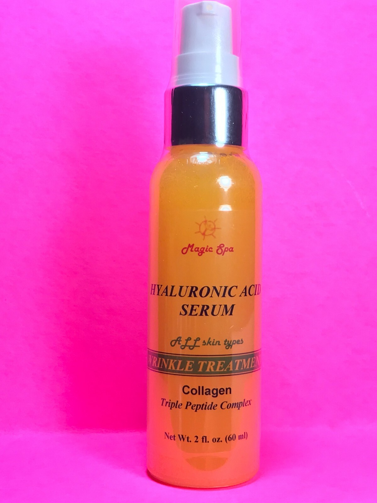 2oz Hyaluronic Acid Filler Collagen, Peptides, Anti-Aging Wrinkle Matrixyl 3000