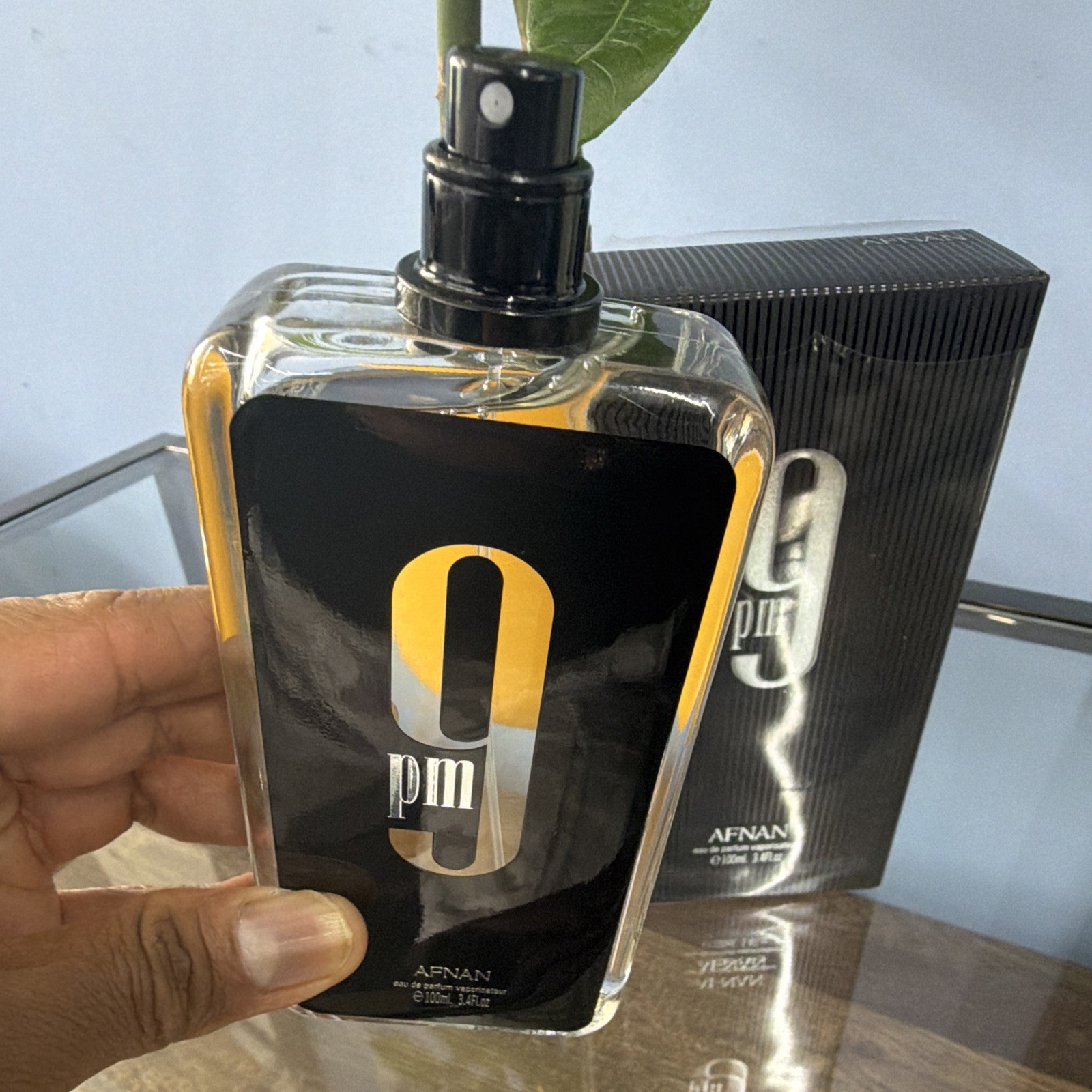 Afnan 9pm Eau de Parfum Spray Fragrance, Regular Size, 3.4 fl oz