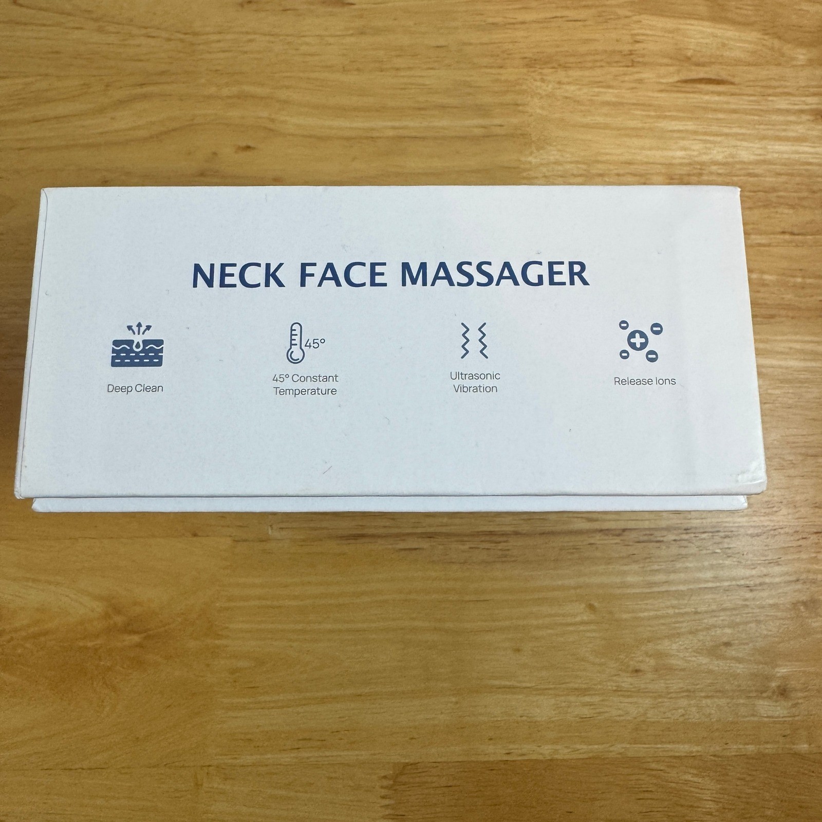 Neck Face Massager ES1081 USB Charge 3 Levels Deep Clean Ultrasonic Vibration