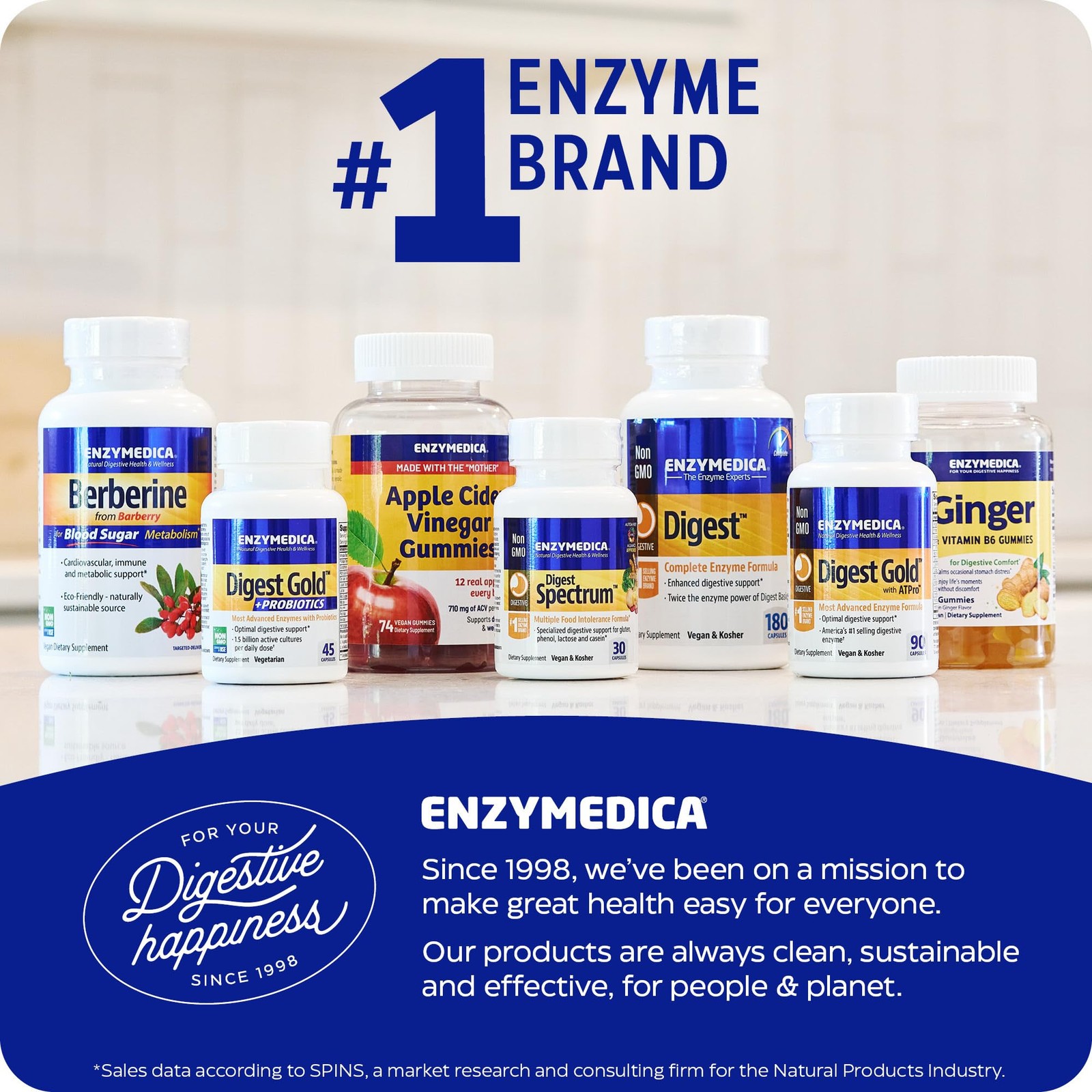 Enzymedica Digest, Full-Range, Everyday Digestive Enzymes, Offers Fast-Acting