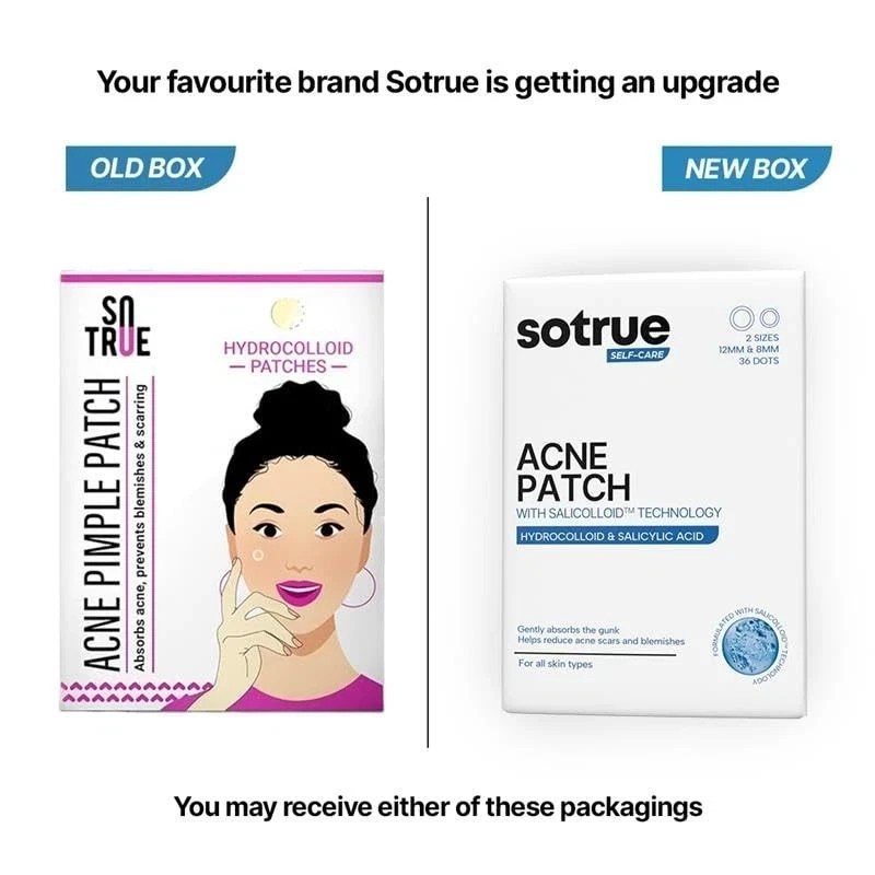 Sotrue Acne Pimple Patches Hydrocolloid For Face Active Acne 36 Waterproof Dots
