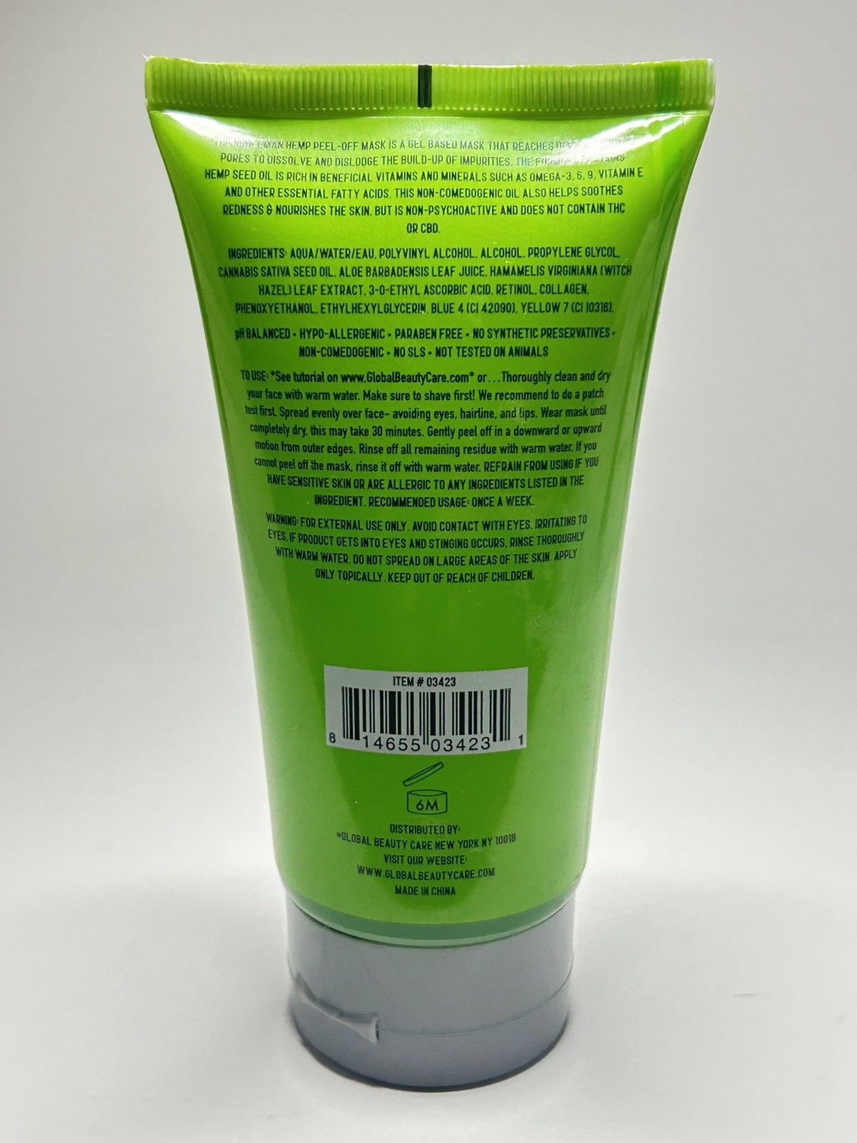 The Nobleman Hemp & Vitamin C Peel-Off Mask For Men 5 oz 30 Min Facial Therapy