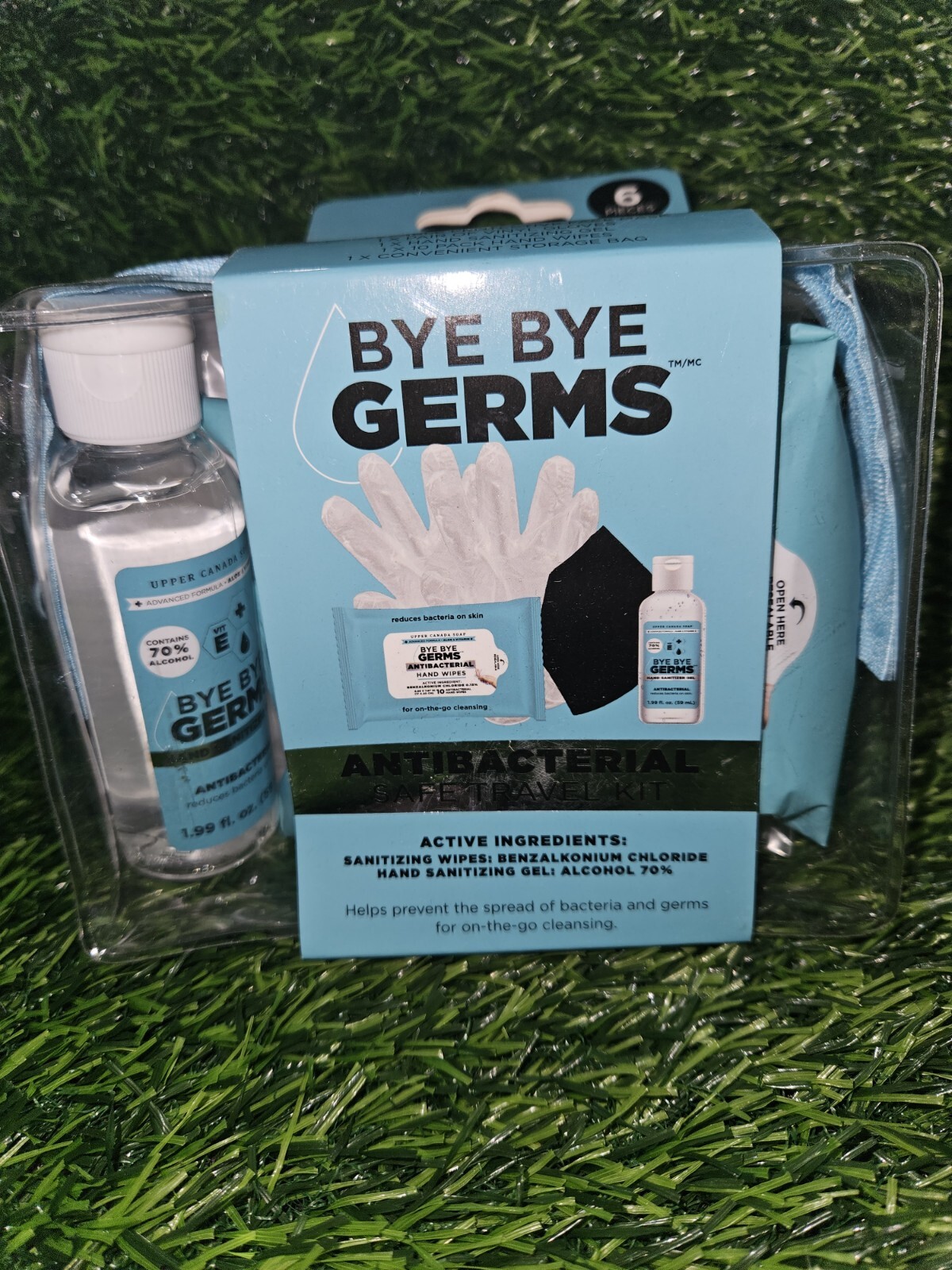 6 Pieces Safe Travel Kit – Bye Bye Germs Exp 2 Years After Open
