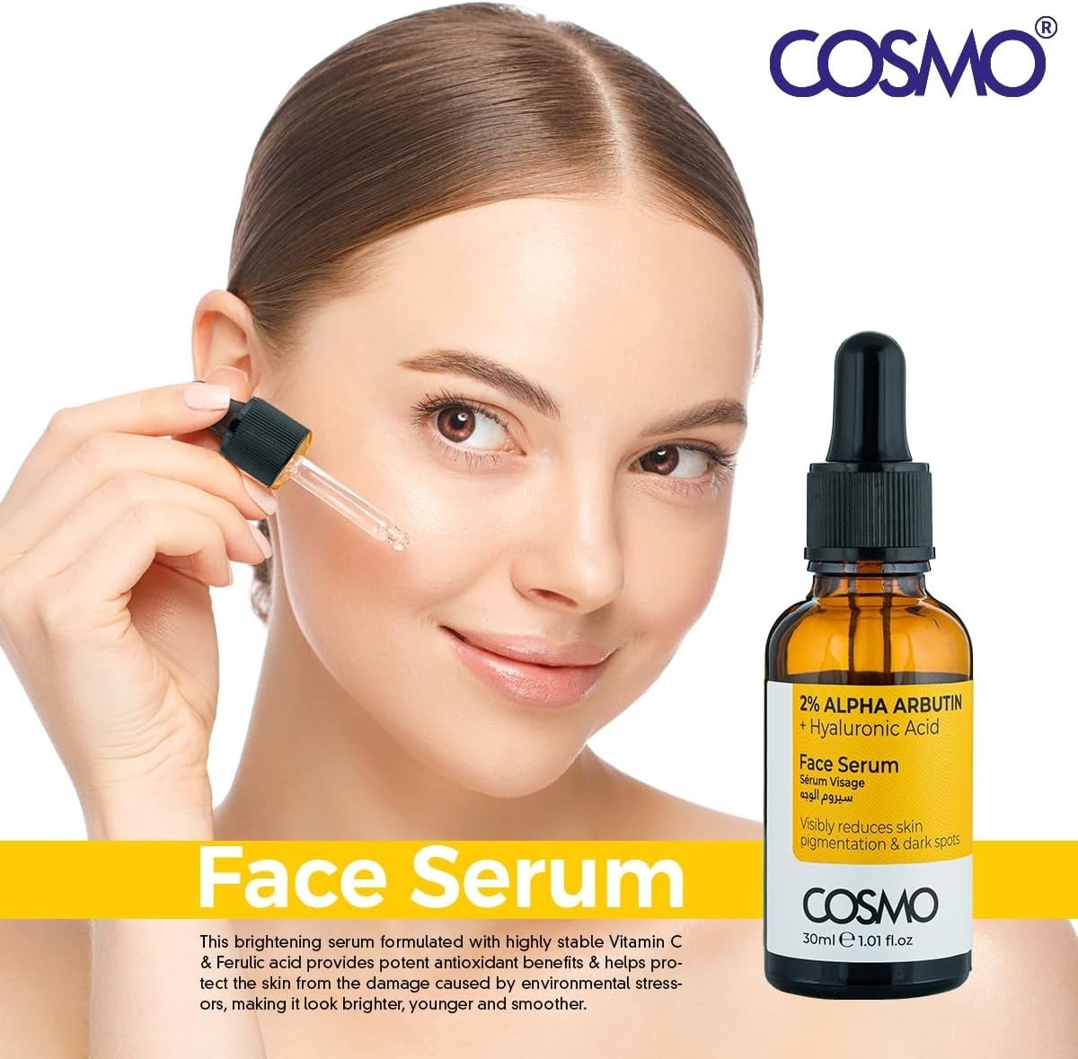 CD COSMO DESIGNS 2% Alpha Arbutin + Hyaluronic Acid Reduce Skin Pigmentation