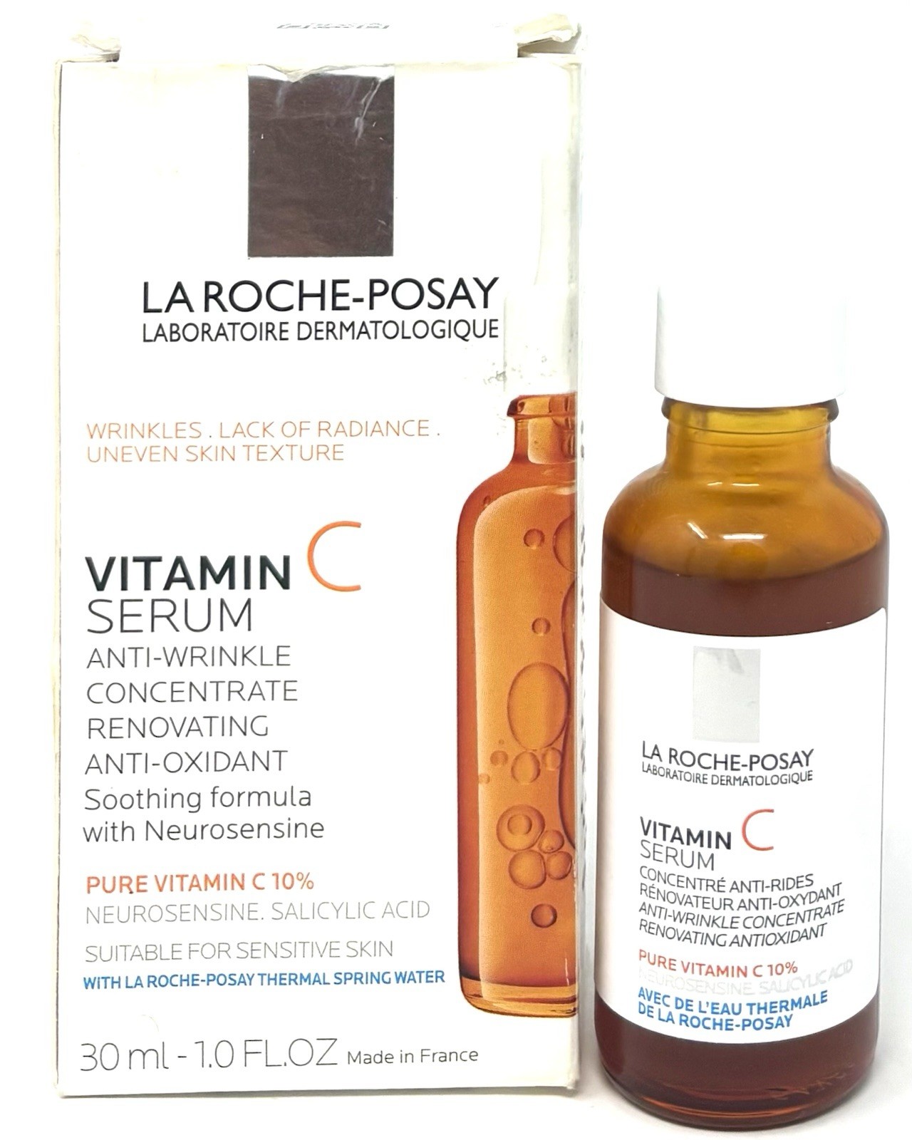 La Roche-Posay Pure Vitamin C Anti-Wrinkle Face Serum 1oz Exp: 06/2026