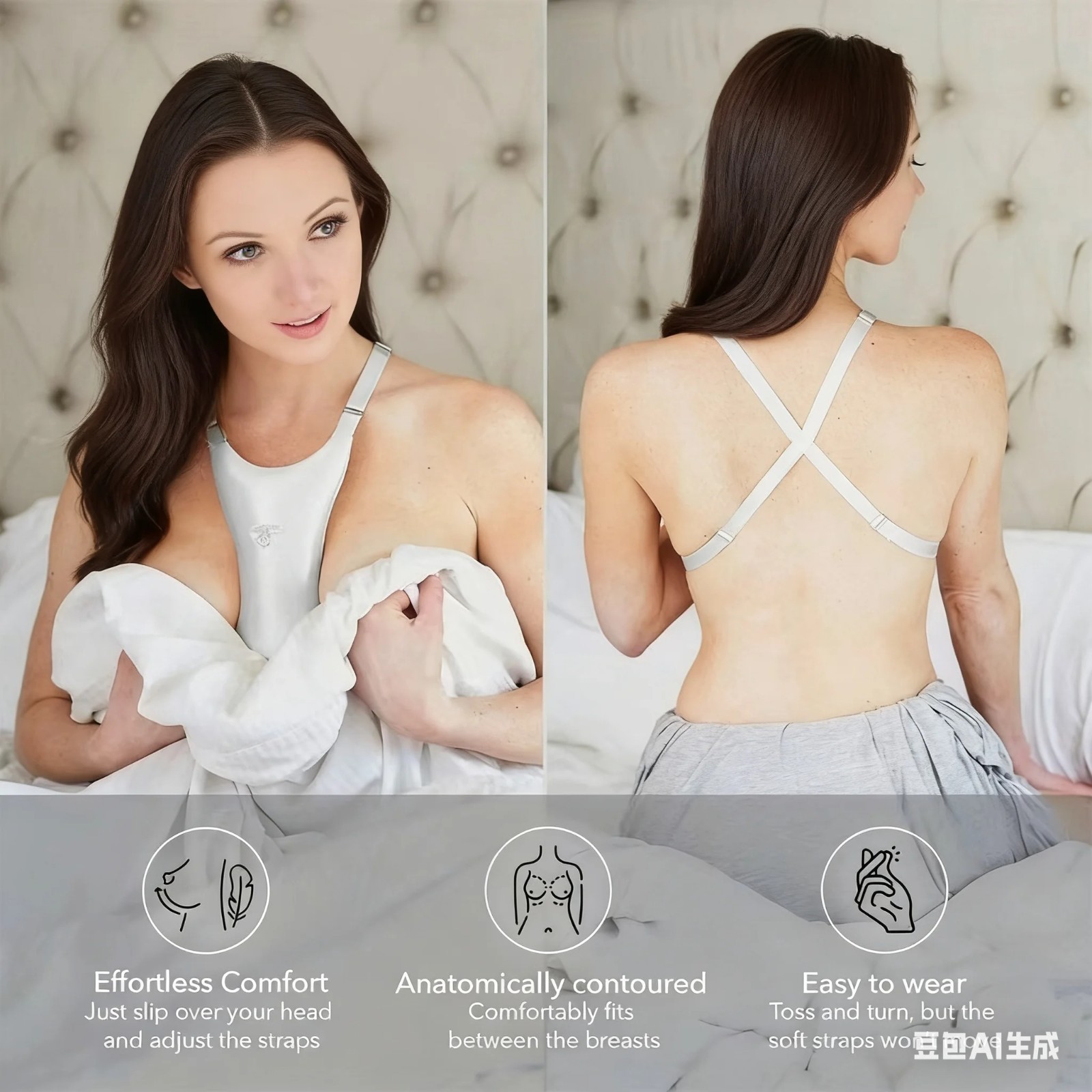 1PCS Sleep Anti-wrinkle Breast Pads Are Washable Chest Wrinkle Pad Reduce Breast
