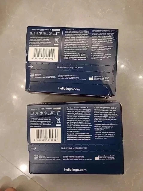 (Pack of 2) Lingo (CGM) & App 4-week plan – Sealed Box Exp 8/31/2026.