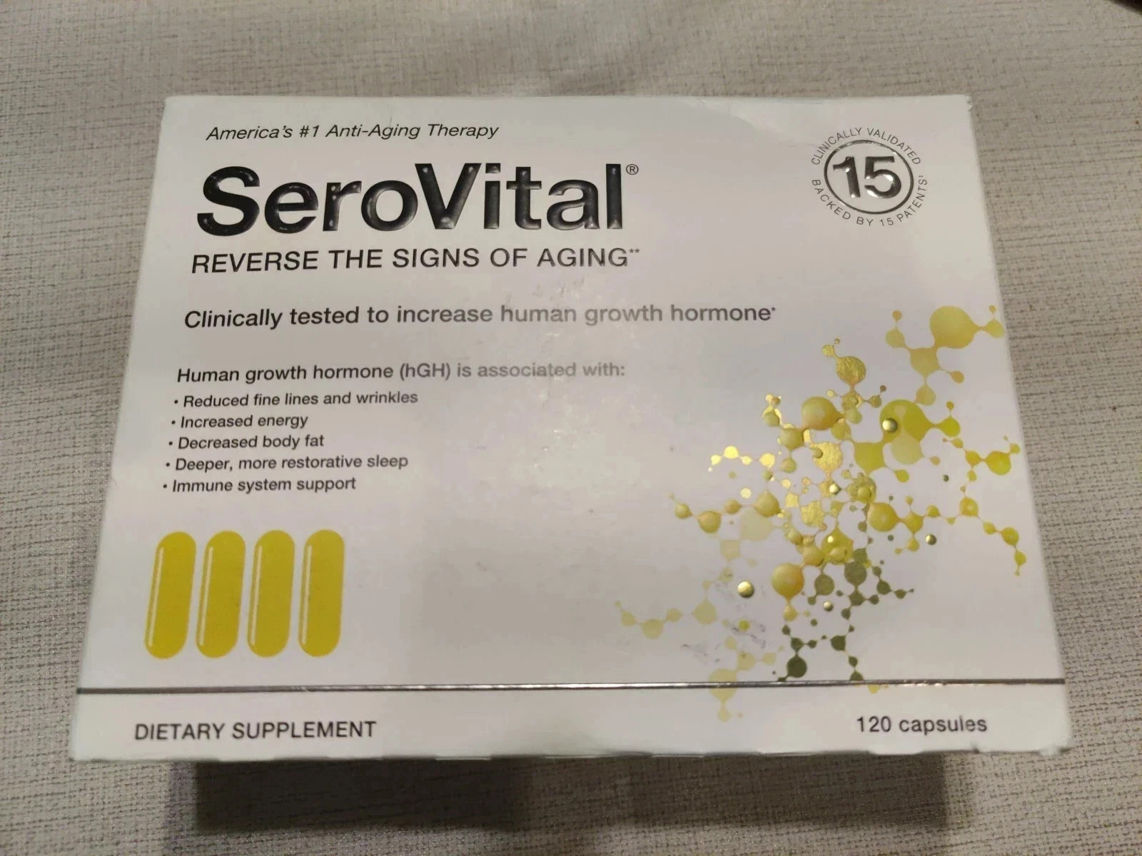 SeroVital Anti Aging Dietary Supplement 120 Capsules | Daily Wellness Formula