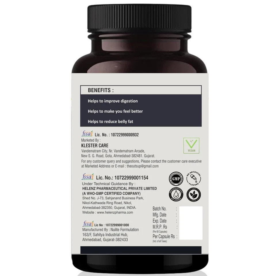 Keto Fat Burner 60 Capsules with L-Carnitine Garcinia Cambogia & Green Coffee