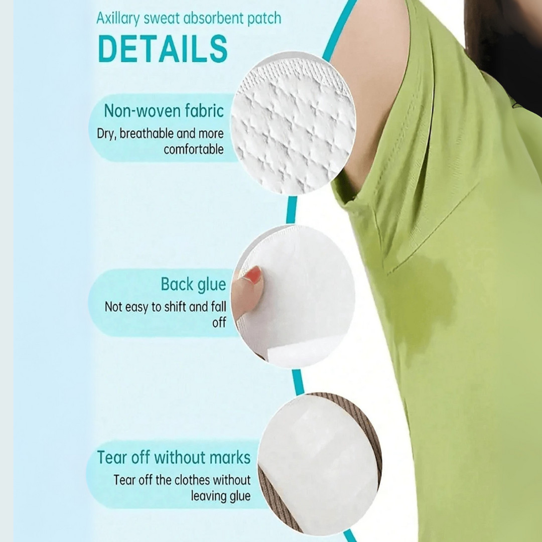 Disposable Armpit Sweat PadsUnderarm Odour Sweat Blocker Shield For Men & Women