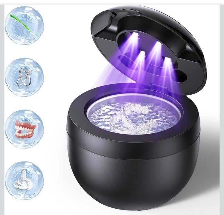 ECOBASIC ULTRASONIC RETAINER CLEANER MACHINE DENTURES MOUTH GUARDS