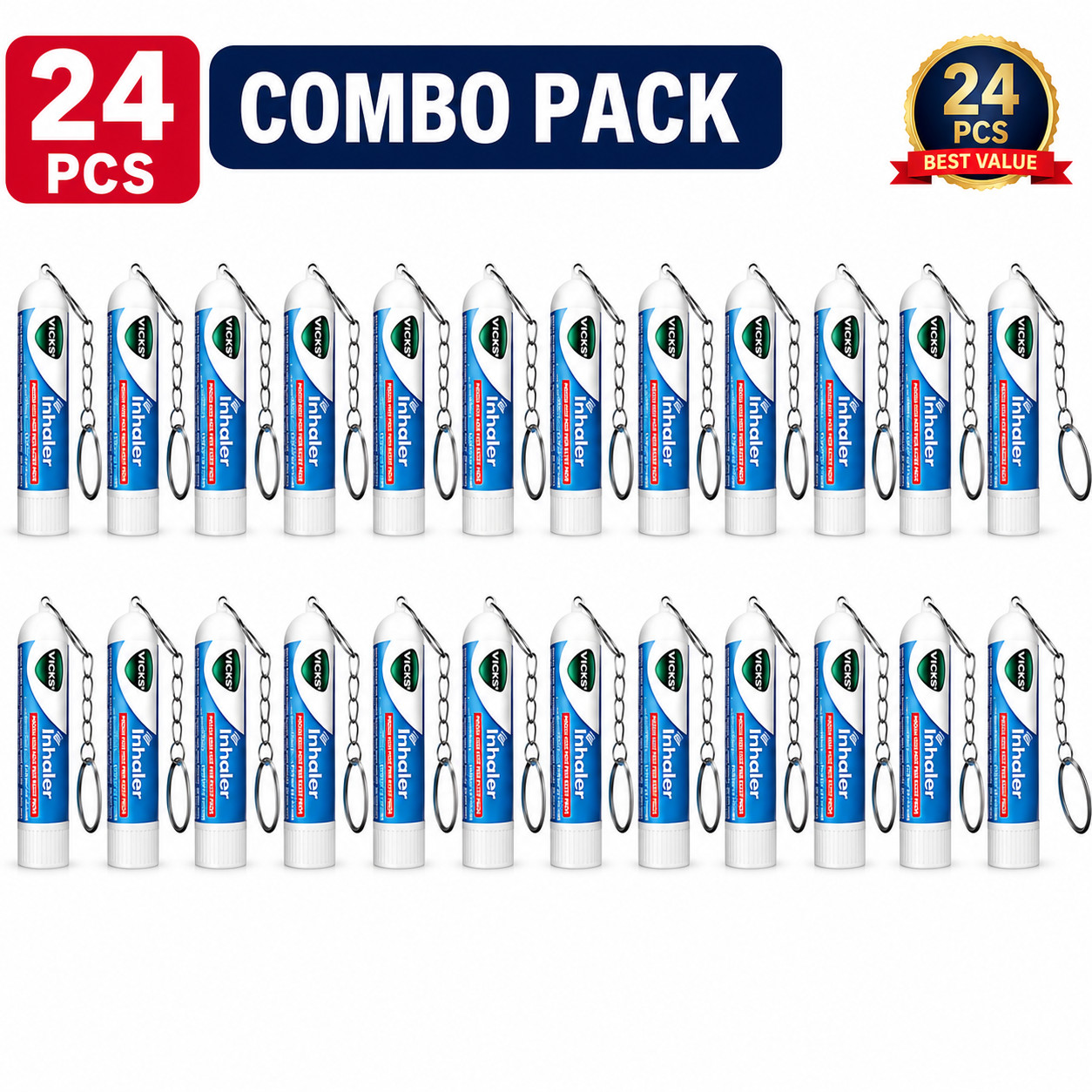 Vicks Nasal Inhaler Tube – 0.5 ml Pack of 24