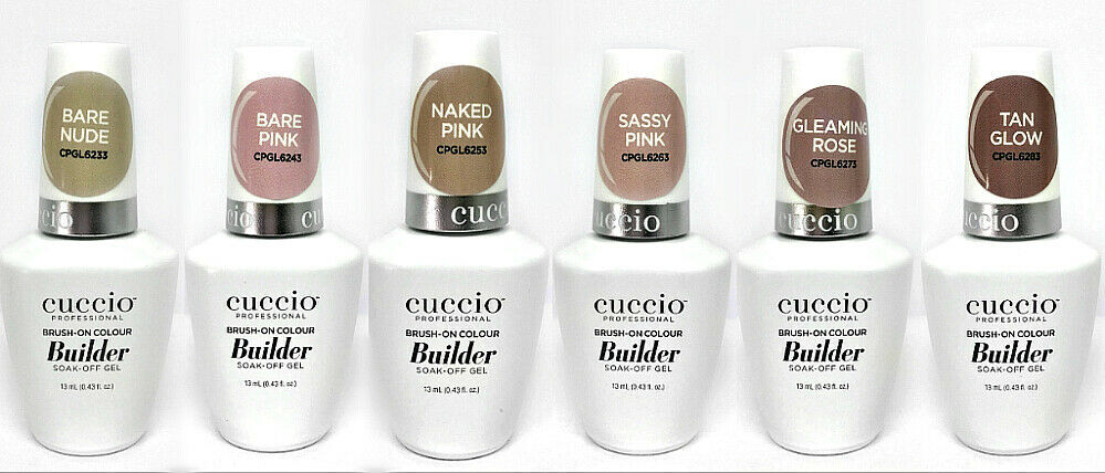 Cuccio Pro Brush-On Builder Soak-Off Gel – Pick Your Color 0.43oz