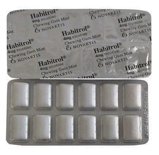 Habitrol Nicotine Gum 4mg MINT 2,304 pieces – 6 BULK boxes – QUIT Smoking Now