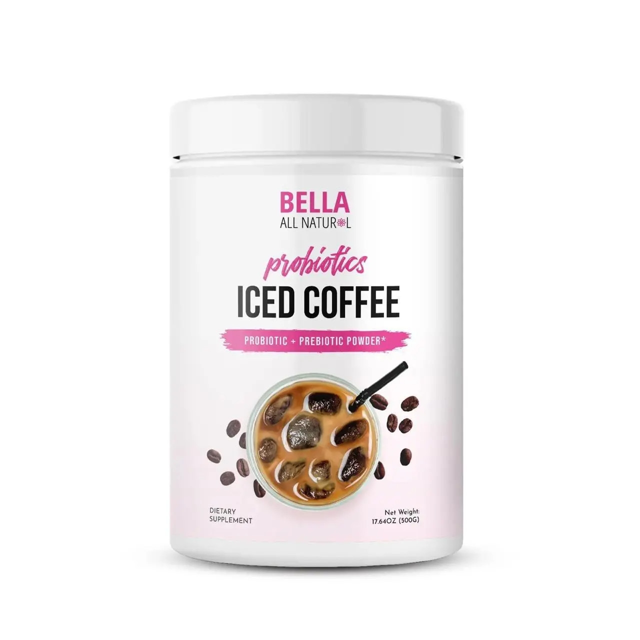 BELLA Probiotic Iced Coffee Powder Prebiotic Digestive Gut Health Drink Gluten