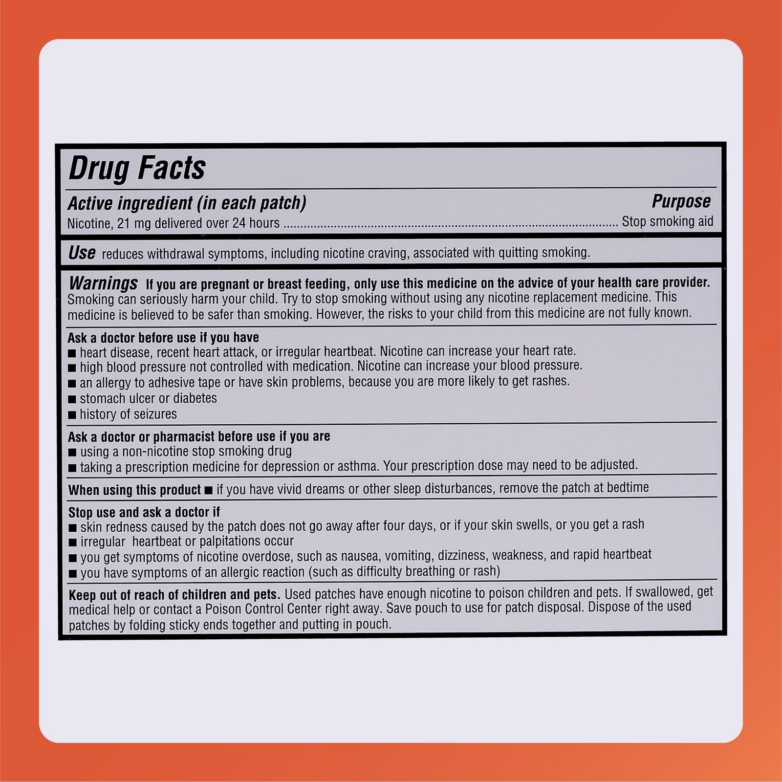 Rugby Laboratories Rugby Clear Nicotine Patches – 21Mg Transdermal System Patch