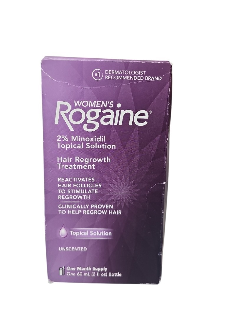 Women’s Rogaine 2% Minoxidil Liquid Solution, 1-Month Supply 12/2029