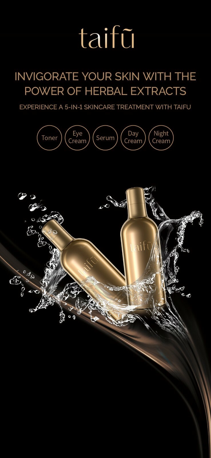 Taifu Skincare Spray Beauty Toner Herbal Skin Rejuvenating Serum