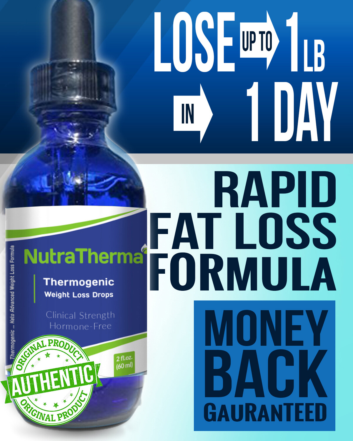 Fast Weight Loss Drops Metabolism Booster Appetite Suppressant, Fat Burner 2 oz