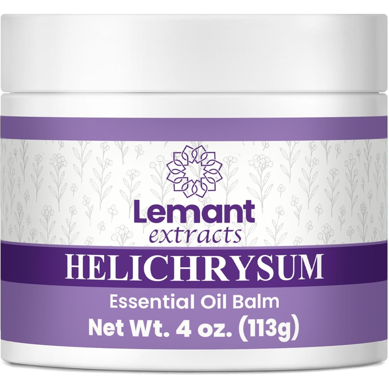 Lemant Extracts Helichrysum Balm (4 oz) – Triple Strength Helichrysum Essential