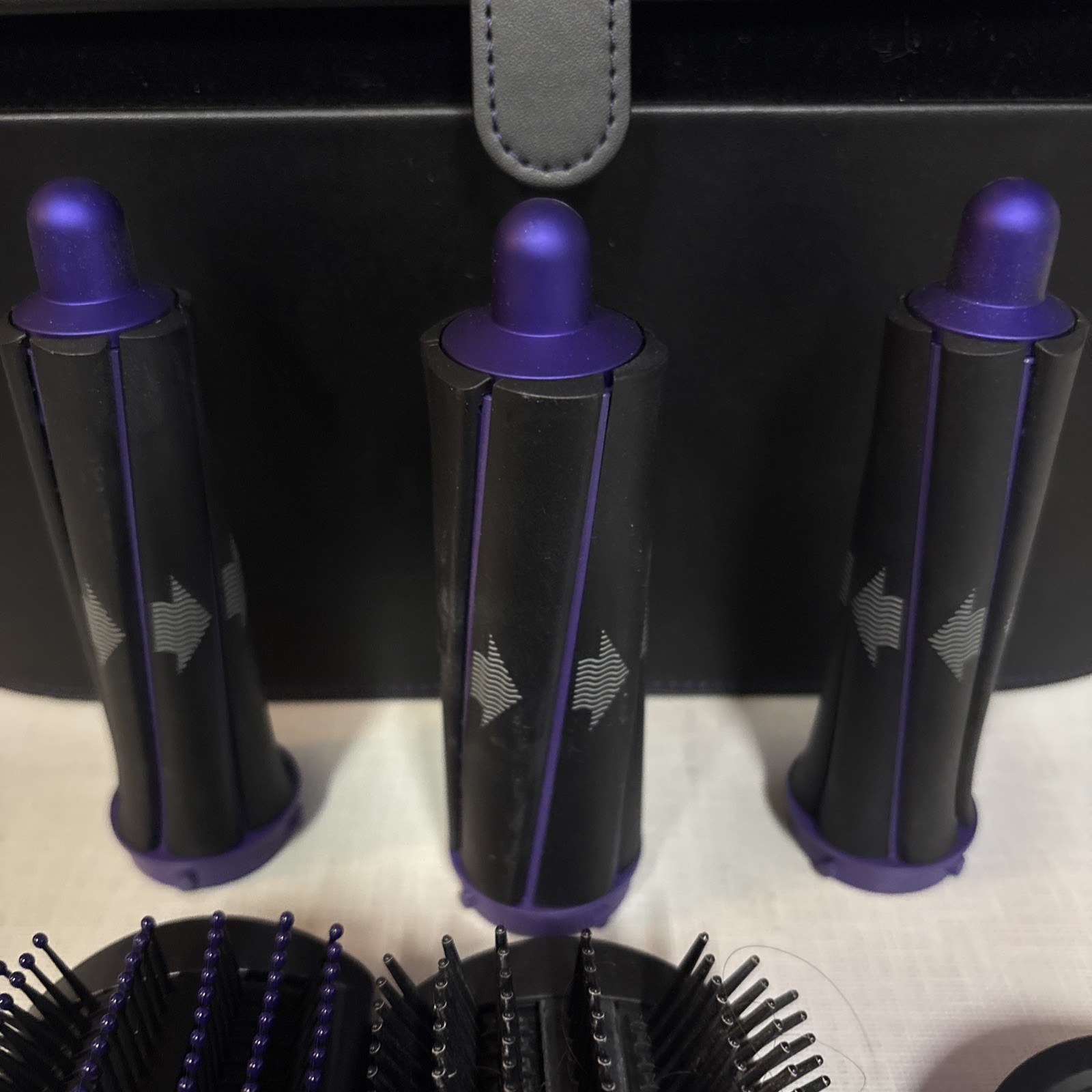 Dyson Airwrap Attachments & Box Only…See Pictures Purple Black Case manual