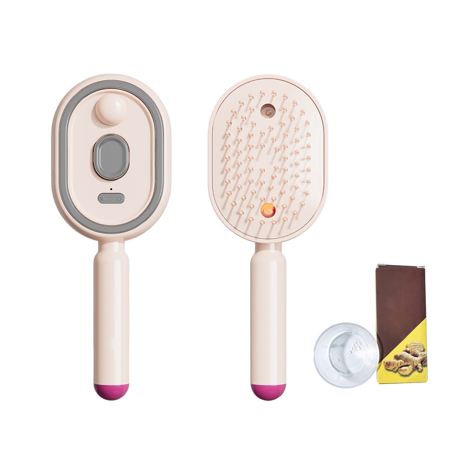 Electric Spray Retractable Air Cushion Comb Bristle Detangler Hair Steam Brushes
