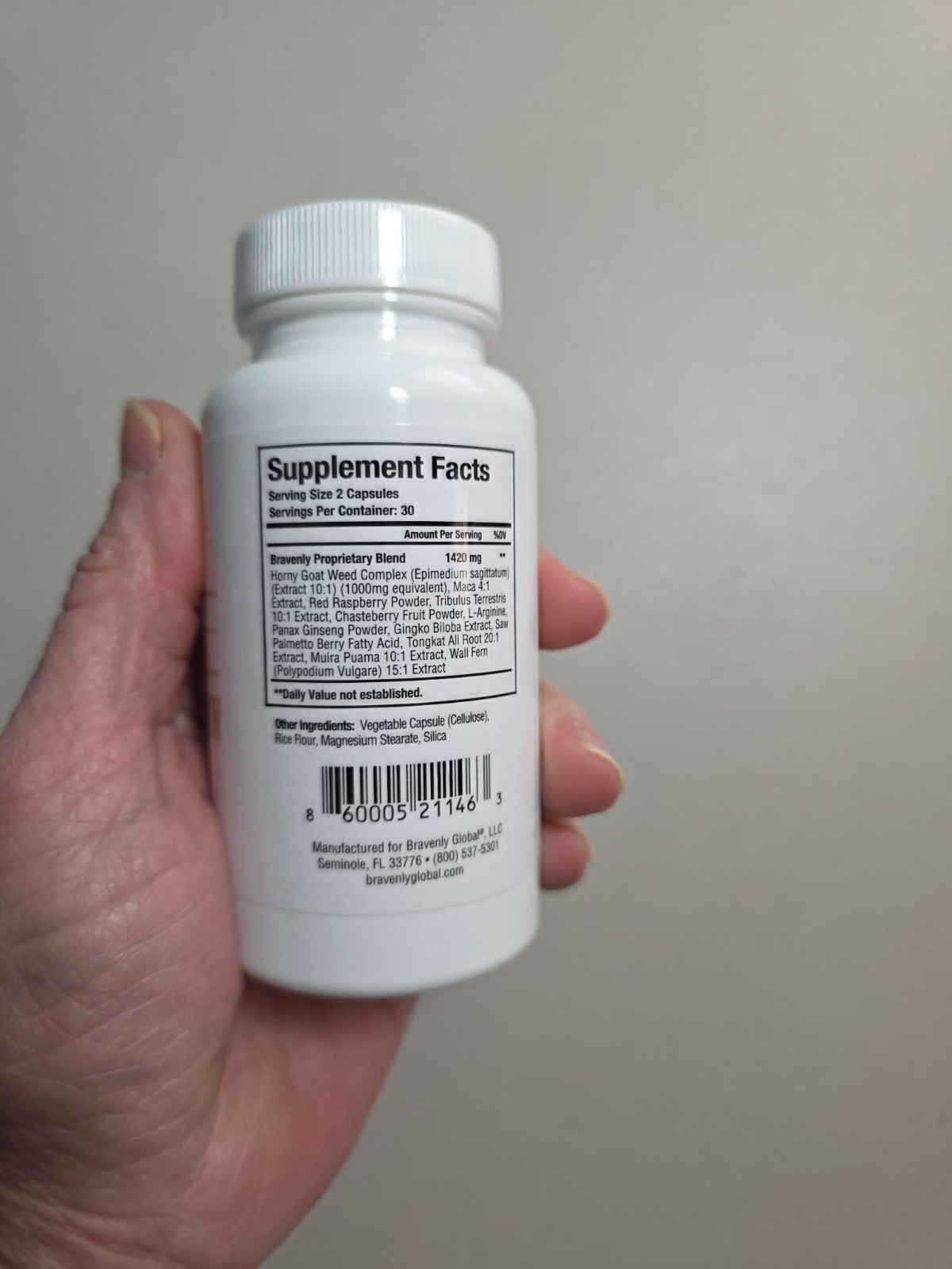 Bravenly Drive, Advanced Hormonal, Support, 60 Capsules, *BONUS GOLD SAMPLES*