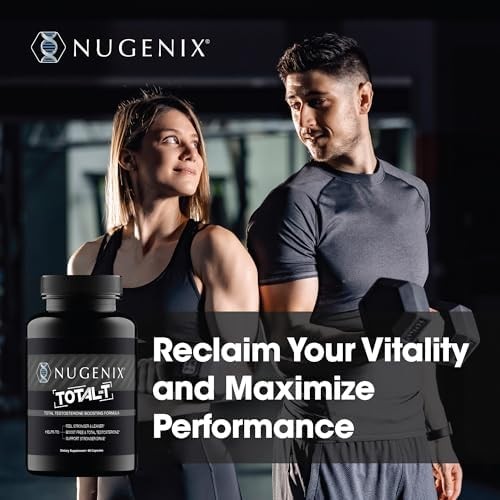 Nugenix Total-T Testosterone Booster Supplement for Men – 90 Capsules