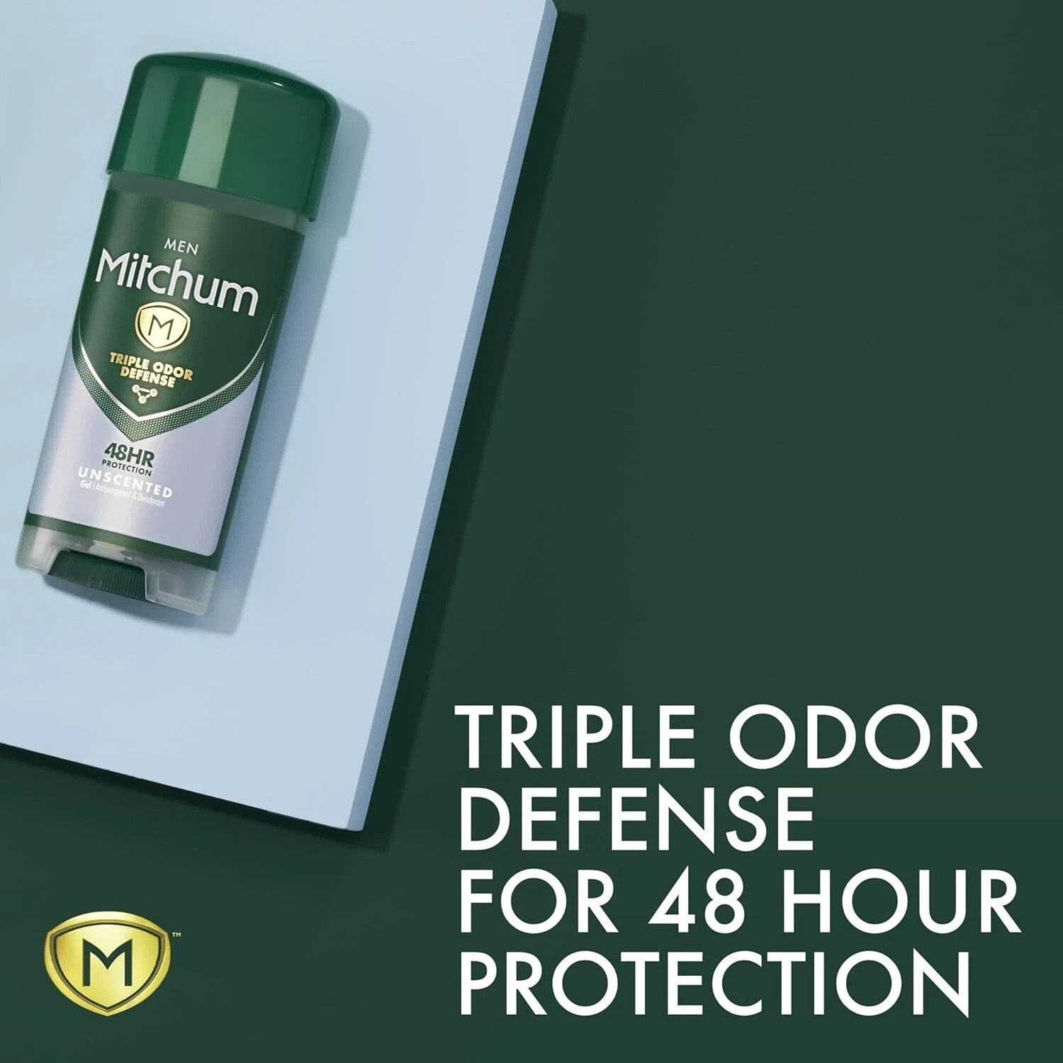 TWIN PACK Mitchum Men Antiperspirant Gel Deodorant Triple Odor Defense Unscented