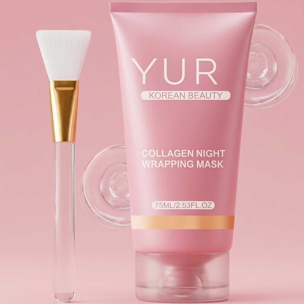 Yuri Korean Beauty Collagen Night Wrapping Mask Skincare Facial Hydrating 75ml