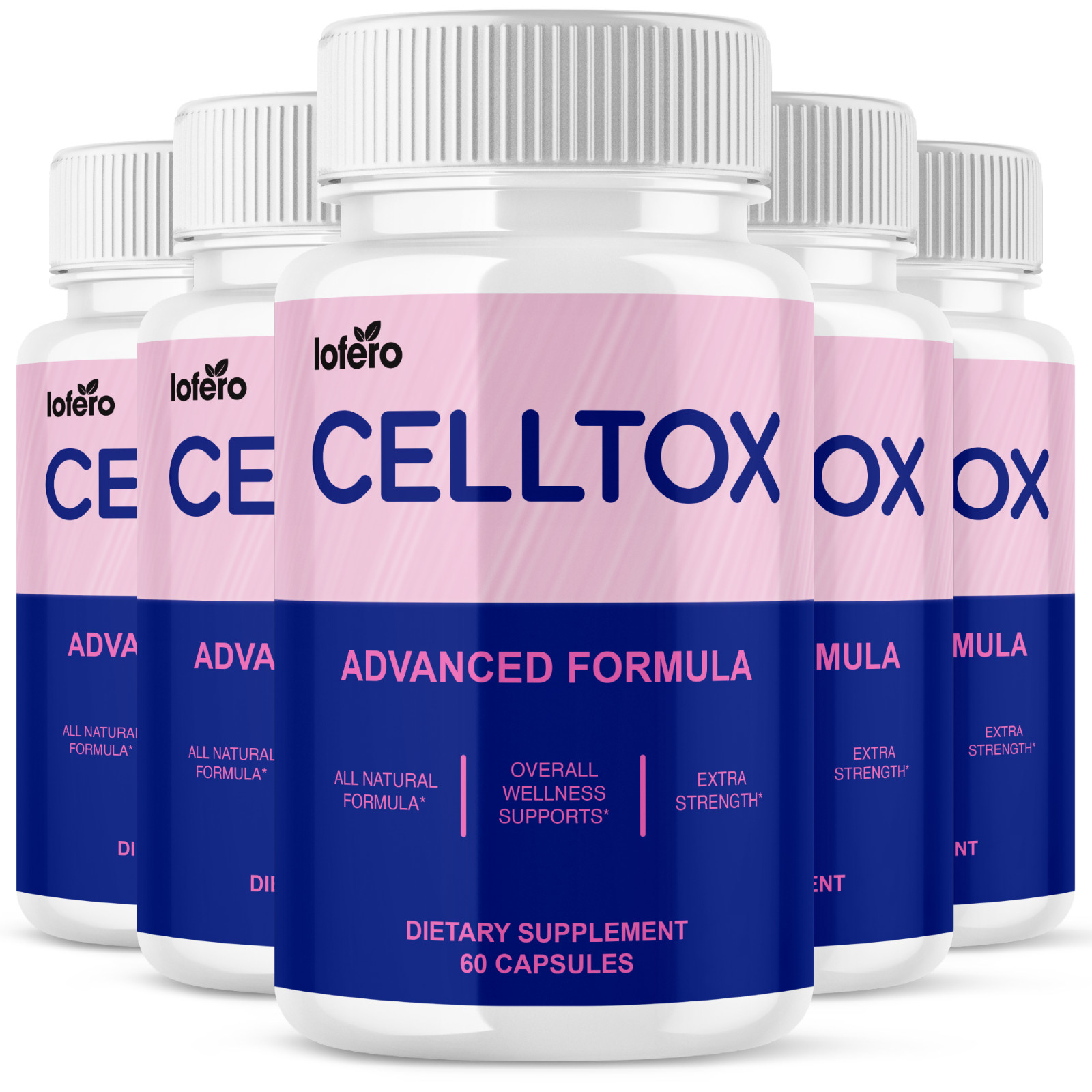 (5 Pack) CellTox Capsules, Cell Tox Gut and Digestive Support (300 Capsules)