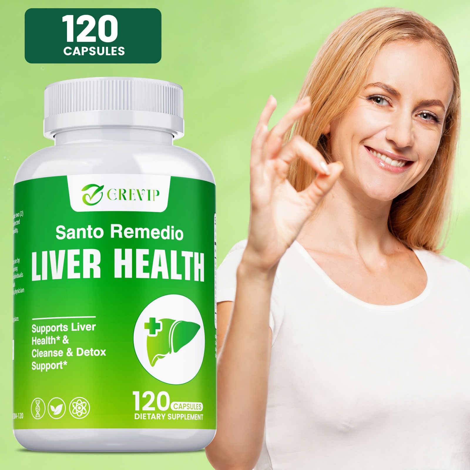 Liver Health Supplement 120pcs – Colon Cleanse,Promotes Digestion and Absorption