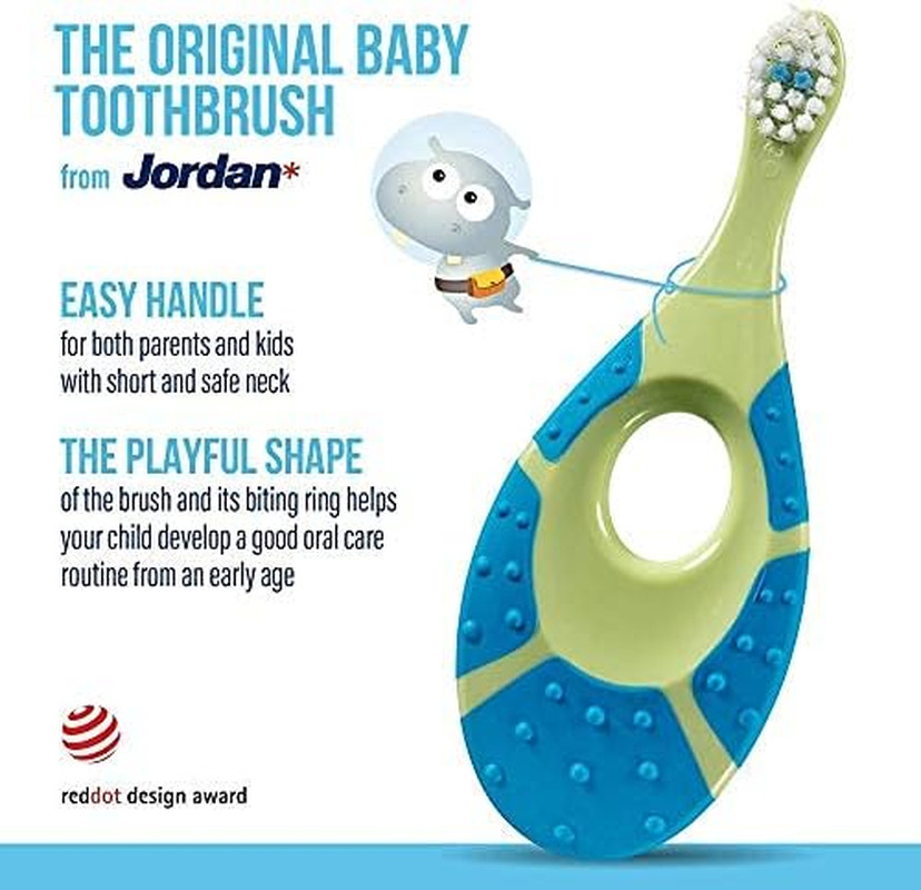 | Step 1 Baby Toothbrush | 0-2 Years, Soft Bristles, BPA Free | Green & Blue …
