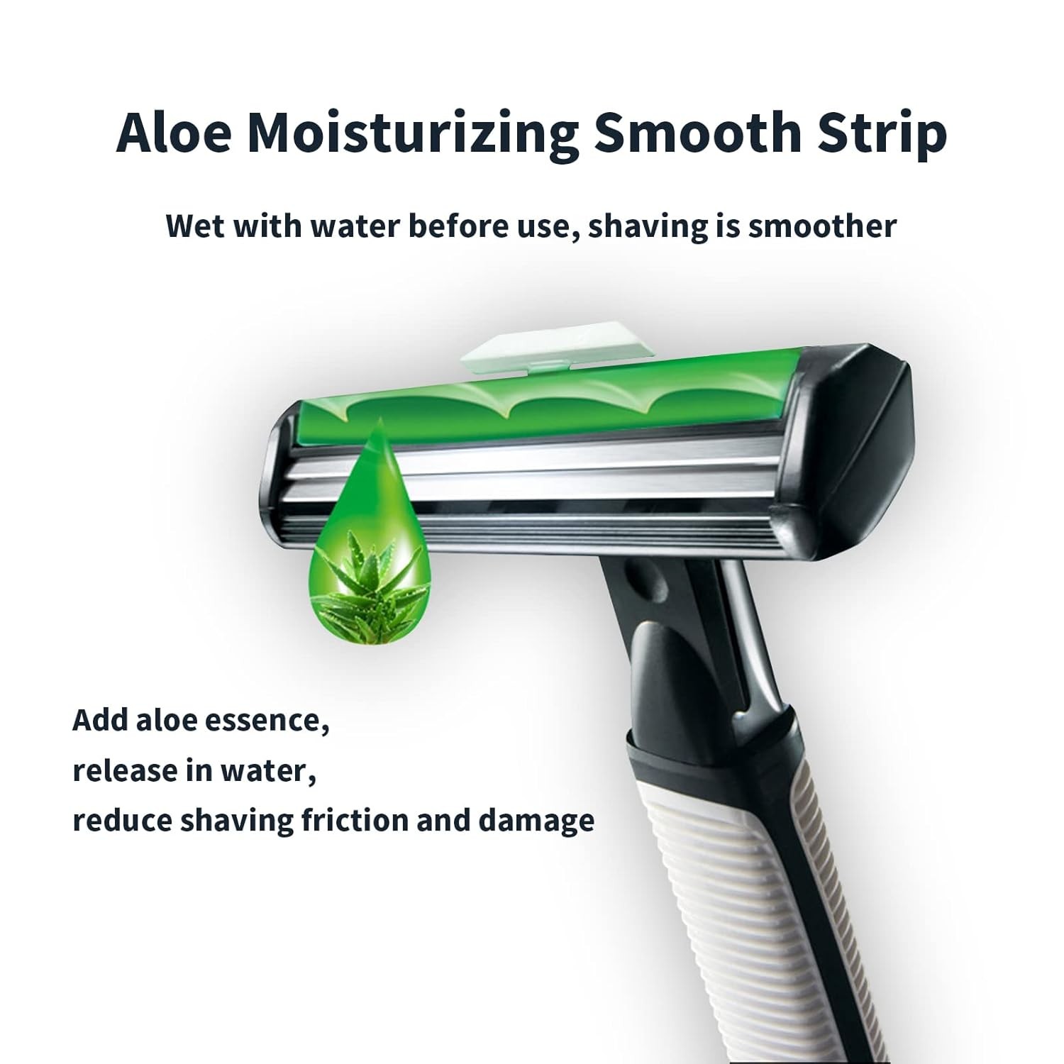 Men’s Disposable Razors 108 Twin Stainless Steel Blades 4 Handles—Smooth Shave