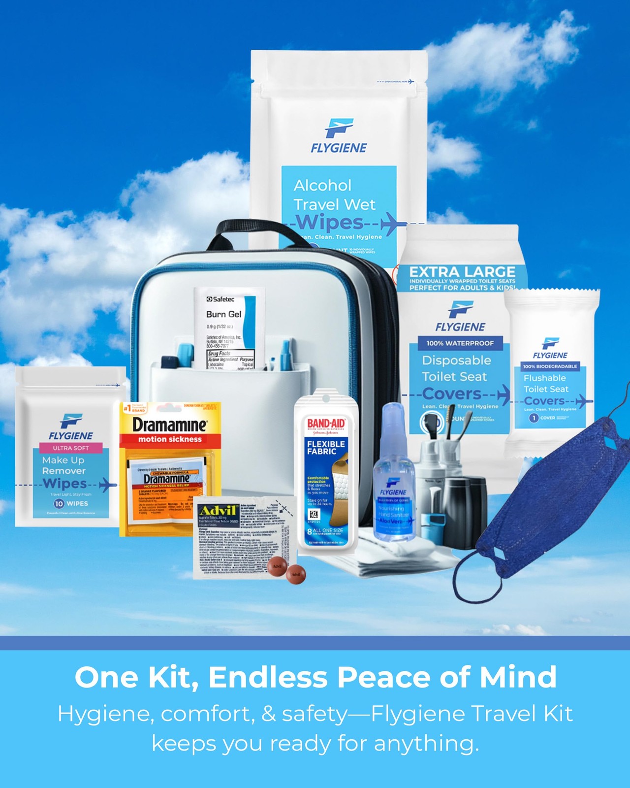 Travel Kit – Complete Airplane Travel Essentials Set for Men, Women, & with W…