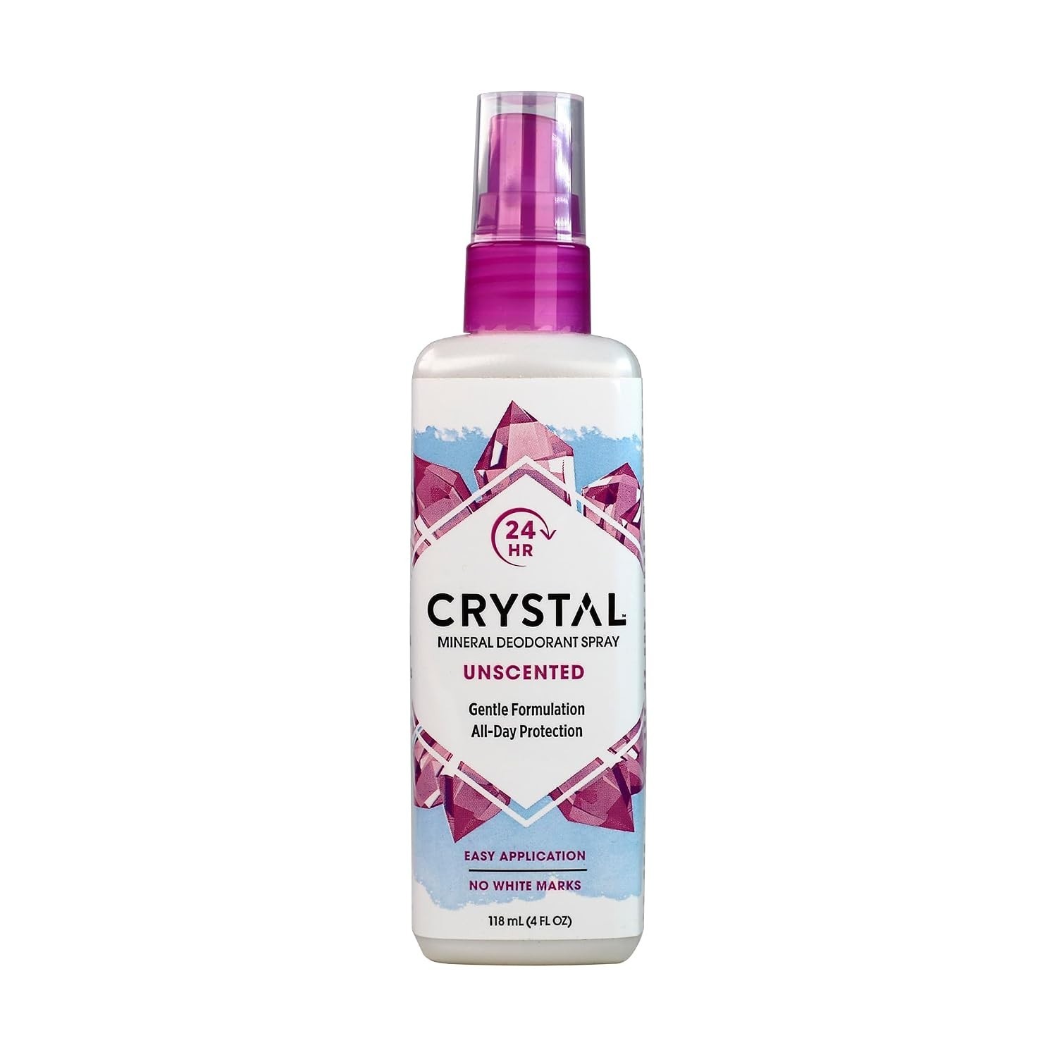 Crystal Mineral Deodorant Spray Unscented 4 fl.oz (Pack of 6)